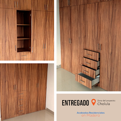Acabados Residenciales en Madera. Closets y Cocinas en Puebla