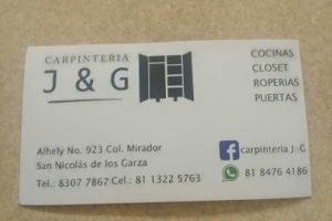 Carpintería J & G en San Nicolás de los Garza